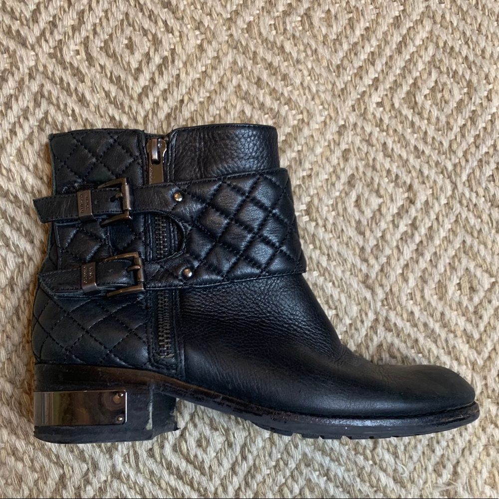 Vince Camuto Black Leather Booties